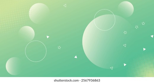 Light yellow and green abstract geometric background with gradient colors and circular shapes. Perfect for modern designs, posters, banners, wallpapers, and digital projects.

