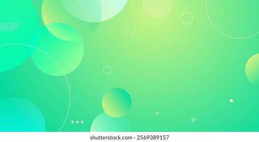 Light yellow and green abstract geometric background with gradient colors and circular shapes. Perfect for modern designs, posters, banners, wallpapers, and digital projects.