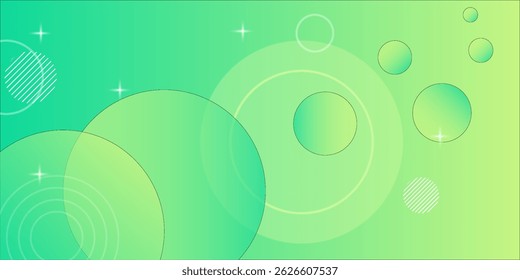 Light yellow and green abstract geometric background with gradient colors and circular shapes. Perfect for modern designs, posters, banners, wallpapers, and digital projects.