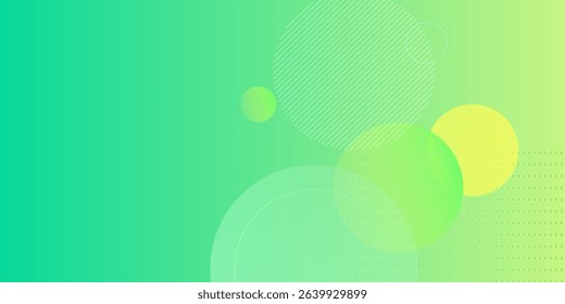 Light yellow and green abstract geometric background with gradient colors and circular shapes. Perfect for modern designs, posters, banners, wallpapers, and digital projects.