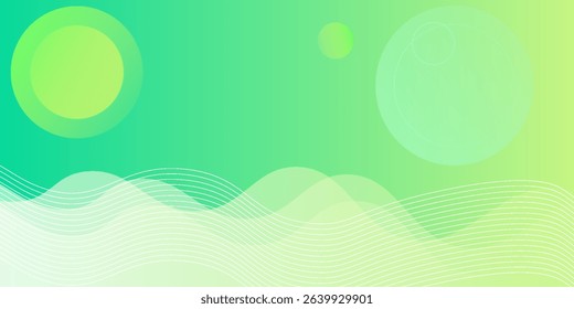 Light yellow and green abstract geometric background with gradient colors and circular shapes. Perfect for modern designs, posters, banners, wallpapers, and digital projects.