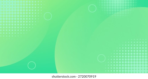 Light yellow and green abstract geometric background with gradient colors and circular shapes.