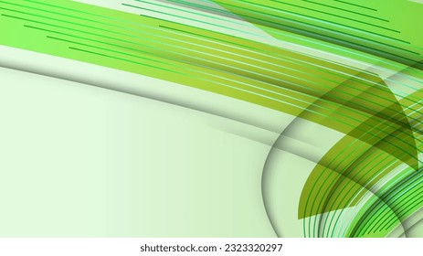 Fondo tecnológico abstracto de líneas verdes de color amarillo claro. Diseño de vectores.
