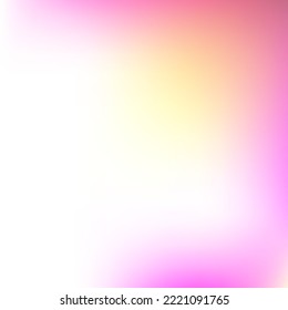 Light Yellow Liquid Spotlight Pastel Gradient Background. Bright Neon Violet Dark Vibrant Gradient Mesh. Color Watercolor White Trendy Design Picture. Red Flow Pink Purple Orange Blurry Background.