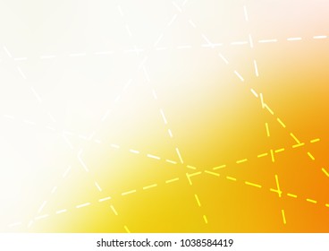 Light Yellow, Orange vector abstract doodle pattern. Ethnic elegant natural pattern with gradient. The completely new template can be used for your brand book.