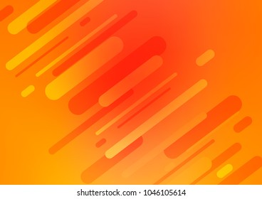 Light Yellow, Orange vector abstract doodle background. Colorful abstract illustration with lines in Asian style. Hand painted design for web, leaflet, textile.