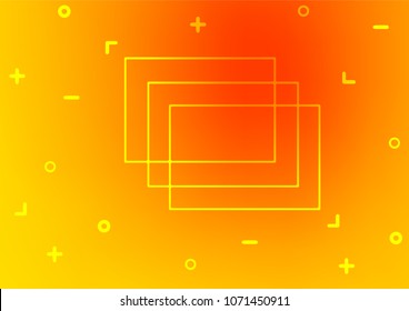Light Yellow, Orange vector abstract doodle background. Decorative shining illustration with doodles on abstract template. Hand painted design for web, wrapping, wallpaper.