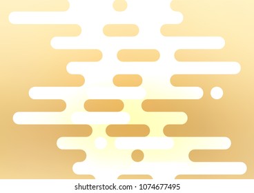 Light Yellow, Orange vector abstract doodle pattern. Creative illustration in blurred style with doodles and Zen tangles. The elegant pattern can be used as a part of a brand book.