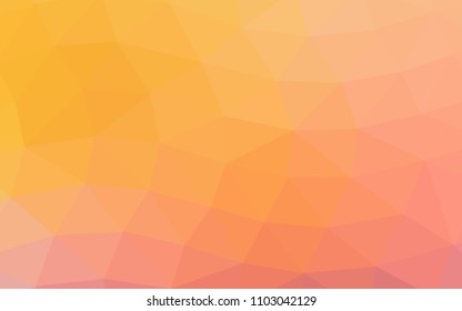 Light Yellow, Orange vector abstract polygonal abstract polygonal. Colorful abstract illustration with gradient. The completely new template can be used for your brand book.