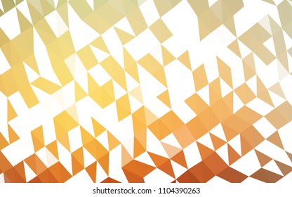 Light Yellow, Orange vector abstract polygonal texture. An elegant bright illustration with gradient. A completely new design for your business.