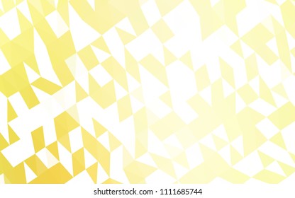 Light Yellow, Orange vector abstract mosaic background. Shining illustration, which consist of triangles. The template can be used as a background for cell phones.