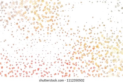 Light Yellow, Orange vector abstract colorful background, which consist of triangles. Pattern with colored triangles on white background.