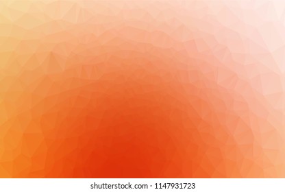 Light Yellow, Orange vector abstract polygonal cover. Brand new colored illustration in blurry style with gradient. The completely new template can be used for your brand book.
