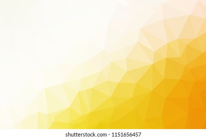 Light Yellow, Orange vector abstract mosaic backdrop. Brand new colored illustration in blurry style with gradient. The completely new template can be used for your brand book.
