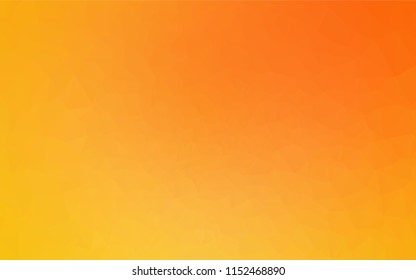 Light Yellow, Orange vector abstract mosaic background. A sample with polygonal shapes. The polygonal design can be used for your web site.