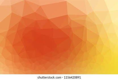 Light Yellow, Orange vector abstract mosaic background. An elegant bright illustration with gradient. A completely new template for your business design.
