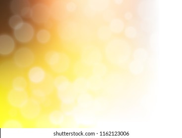 Light Yellow, Orange vector abstract background. A completely new color illustration in a bokeh style. A new texture for your design.