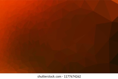 Light Yellow, Orange vector abstract polygonal texture. Glitter abstract illustration with an elegant design. The template can be used as a background for cell phones.