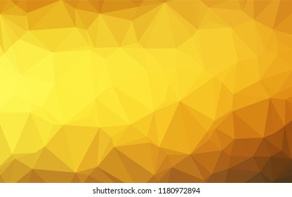 Light Yellow, Orange vector abstract mosaic pattern. A completely new color illustration in a vague style. The template can be used as a background for cell phones.