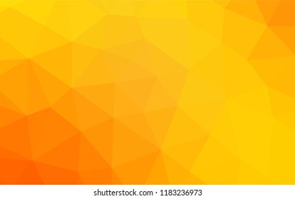 Light Yellow, Orange vector abstract mosaic backdrop. Glitter abstract illustration with an elegant design. A new texture for your design.