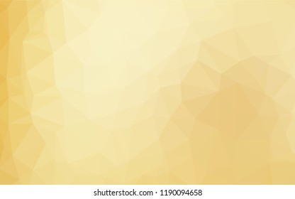 Light Yellow, Orange vector abstract polygonal layout. Brand new colored illustration in blurry style with gradient. The polygonal design can be used for your web site.