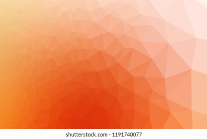 Light Yellow, Orange vector abstract polygonal layout. Colorful abstract illustration with gradient. The completely new template can be used for your brand book.