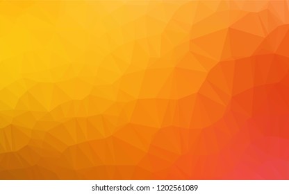 Light Yellow, Orange vector abstract mosaic backdrop. Brand new colored illustration in blurry style with gradient. Brand new style for your business design.