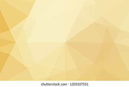 Light Yellow, Orange vector abstract mosaic backdrop. An elegant bright illustration with gradient. Brand new style for your business design.
