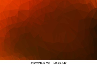 Light Yellow, Orange vector abstract mosaic backdrop. Shining illustration, which consist of triangles. A completely new design for your business.