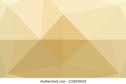 Light Yellow, Orange vector abstract polygonal layout. A sample with polygonal shapes. A completely new design for your business.