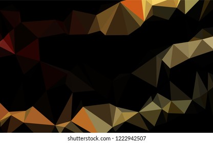 Light Yellow, Orange vector abstract mosaic background. Colorful illustration in abstract style with gradient. A completely new template for your business design.