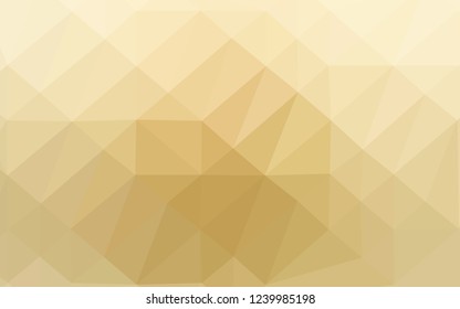 Light Yellow, Orange vector abstract polygonal cover. Glitter abstract illustration with an elegant design. Completely new template for your business design.
