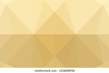 Light Yellow, Orange vector abstract polygonal texture. Creative geometric illustration in Origami style with gradient. Brand new style for your business design.