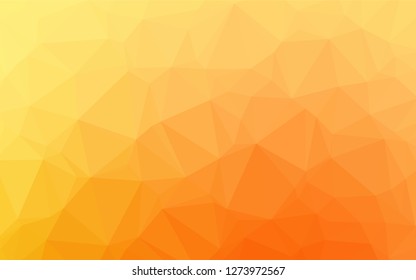 Light Yellow, Orange vector abstract mosaic pattern. Shining colored illustration in a Brand new style. A completely new design for your business.