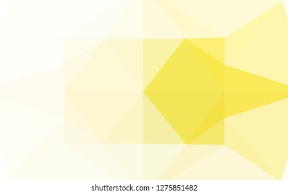Light Yellow, Orange vector abstract mosaic pattern. A vague abstract illustration with gradient. The polygonal design can be used for your web site.