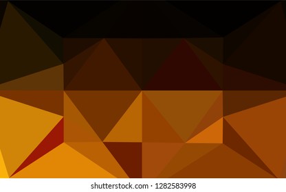 Light Yellow, Orange vector abstract mosaic background. Glitter abstract illustration with an elegant design. Brand new style for your business design.