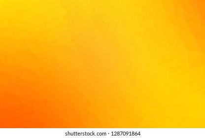 Light Yellow, Orange vector abstract mosaic background. A vague abstract illustration with gradient. Brand new design for your business.