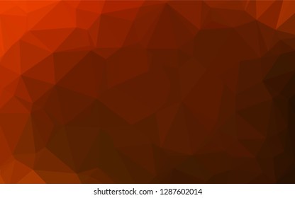Light Yellow, Orange vector abstract polygonal layout. Shining illustration, which consist of triangles. A completely new design for your business.