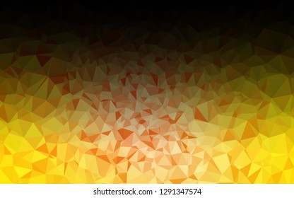 Light Yellow, Orange vector abstract polygonal cover. Modern geometrical abstract illustration with gradient. Template for a cell phone background.