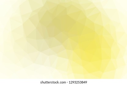 Light Yellow, Orange vector abstract polygonal layout. A completely new color illustration in a vague style. Template for a cell phone background.