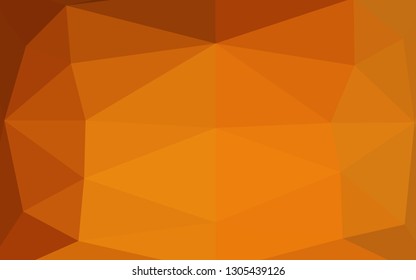 Light Yellow, Orange vector abstract polygonal layout. Shining colored illustration in a Brand new style. Elegant pattern for a brand book.
