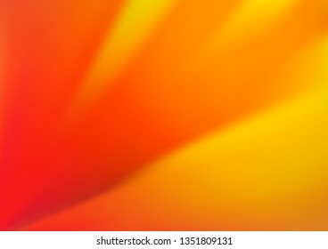 Light Yellow, Orange vector abstract template. Colorful illustration in blurry style with gradient. Brand new design for your business.