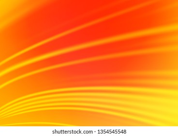 Light Yellow, Orange vector abstract blurred pattern. An elegant bright illustration with gradient. The template for backgrounds of cell phones.