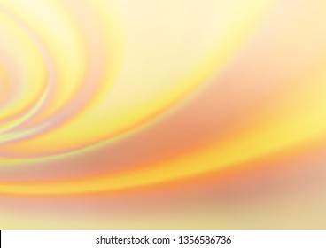 Light Yellow, Orange vector abstract blurred background. A completely new color illustration in a bokeh style. A completely new template for your design.