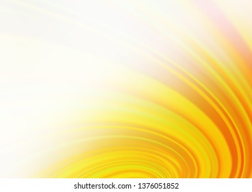 Light Yellow, Orange vector abstract blurred template. A completely new color illustration in a bokeh style. The best blurred design for your business.
