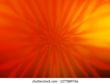 Light Yellow, Orange vector abstract template. Glitter abstract illustration with an elegant design. Brand new design for your business.