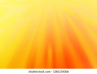 Light Yellow, Orange vector abstract blurred background. Colorful illustration in blurry style with gradient. A completely new template for your design.
