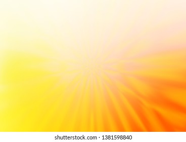 Light Yellow, Orange vector abstract bright background. Modern geometrical abstract illustration with gradient. The elegant pattern for brand book.