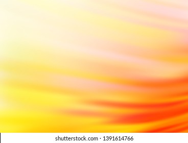 Light Yellow, Orange vector abstract bokeh pattern. Colorful illustration in abstract style with gradient. A new texture for your design.