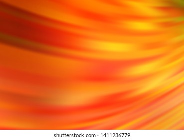 Light Yellow, Orange vector abstract blurred pattern. An elegant bright illustration with gradient. The elegant pattern for brand book.